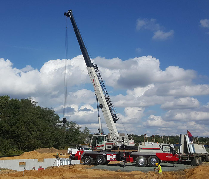 Construction Equipment at Site in Gambrills, MD